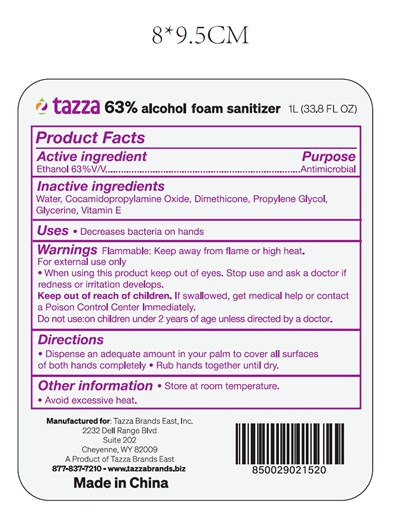 1l Label (Tazza 63 Alcohol Foam Sanitizer Label)